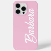 Cute Girly Custom Blush Pink Name  Case-Mate iPhoneケース (裏面)