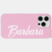 Cute Girly Custom Blush Pink Name  Case-Mate iPhoneケース (裏面 (横))