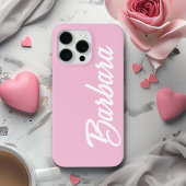 Cute Girly Custom Blush Pink Name  Case-Mate iPhoneケース
