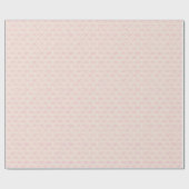 Cute Girly Doodle Pink Bows on Cream White ラッピングペーパー (フラット)