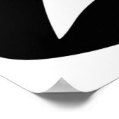 Cute Girly Ghost Halloween Trick or Treat ポスター (角)