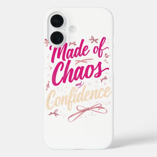 Cute Girly Made Of Chaos And Confidence Case-Mate iPhoneケース (裏面)