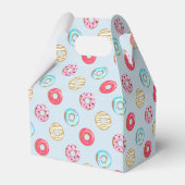 Cute Glazed Doughnut Pattern Light Blue フェイバーボックス (裏面サイド)