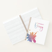 Cute Glitter Splatter Girl Diary Notebook ノートブック (内部)