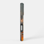 Cute Glowing Ghosts Under Street Lamps – Cozy Hall iPhone 16ケース (右側面)