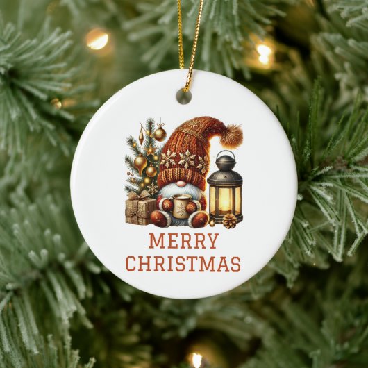 Cute Gnome Christmas セラミックオーナメント (ツリー)