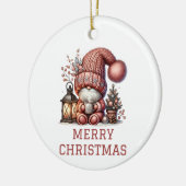 Cute Gnome Christmas セラミックオーナメント (左)