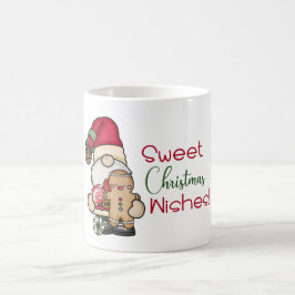 Cute Gnome Gingerbread Sweet Christmas Wishes コーヒーマグカップ