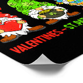 Cute Gnome Happy Valentines St Patricks Easter Hol ポスター (角)
