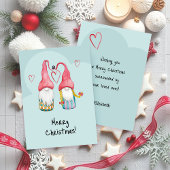Cute Gnome in Love Merry Christmas