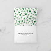 Cute Gnome Saint Patrick's Day Folded Card シーズンカード (内部)