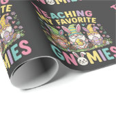 Cute Gnome Teacher Design Teaching  ラッピングペーパー (ロールコーナー)