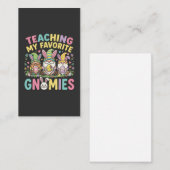 Cute Gnome Teacher Design Teaching 名刺 (正面/裏面)