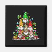 Cute Gnomes Christmas Tree Lights Gnomies Gnome Xm マグネット (正面)