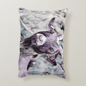 Cute Goat Farmhouse Decor アクセントクッション (裏面(縦))