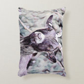 Cute Goat Farmhouse Decor アクセントクッション (正面(垂直))