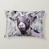 Cute Goat Farmhouse Decor アクセントクッション (裏面)