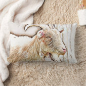 Cute Goat Farmhouse Decor ランバークッション (ブランケット)