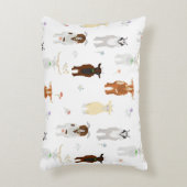 Cute Goats Farm Animals アクセントクッション (正面(垂直))