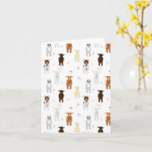 Cute Goats Farm Animals カード (黄色い花)