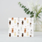 Cute Goats Farm Animals シーズンポストカード (スタンド正面)