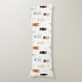 Cute Goats Farm Animals ボディピロー (正面縦)