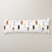 Cute Goats Farm Animals ボディピロー (正面)