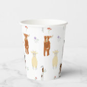 Cute Goats Farm Animals 紙コップ (右)