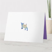 Cute Goats Farm Birthday Party サンキューカード (裏面)