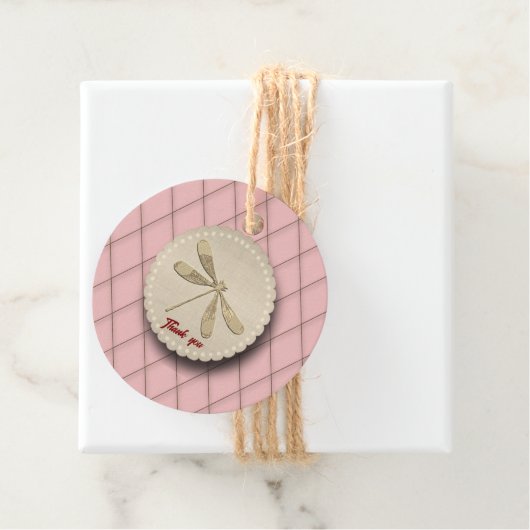 Cute Gold Dragonfly フェイバータグ (インサイチュ)