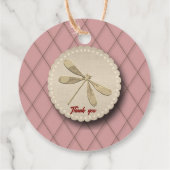 Cute Gold Dragonfly フェイバータグ (裏面)