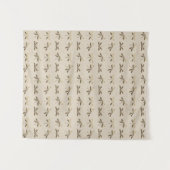 Cute Gold Dragonfly Pattern タペストリー (正面(横))