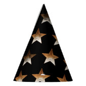 Cute Gold Star Black Wizard パーティーハット (左)