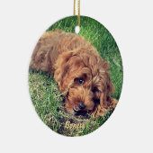 Cute Golden Doodle Ceramic Ornament セラミックオーナメント (右)