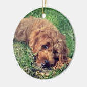 Cute Golden Doodle Ceramic Ornament セラミックオーナメント (左)