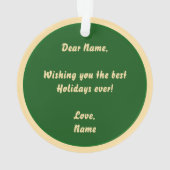 Cute Golden Doodle Ornament オーナメント (裏面)