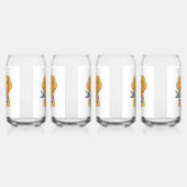 Cute Golden Retriever Dog Illustration Can Glass S ガラス缶 (左)