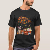 Cute Golden Retriever Egg Tree Easter Day Dog Dad Tシャツ (正面)