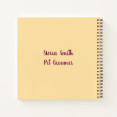 Cute Golden Retriever Grooming Professional Notes ノートブック (裏面)