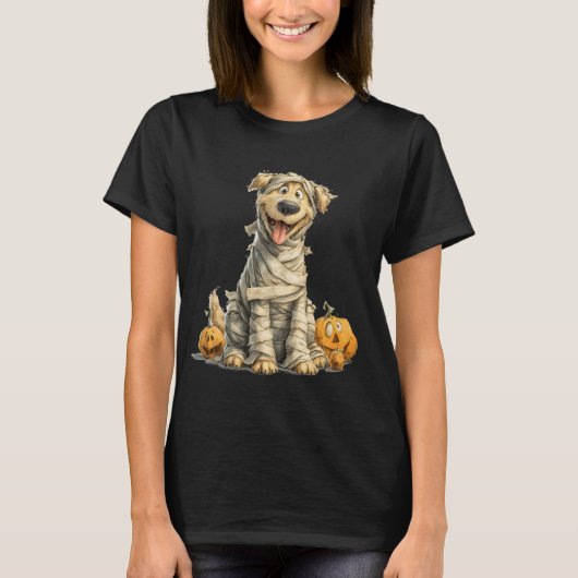 Cute Golden Retriever Mummy Tシャツ (正面)