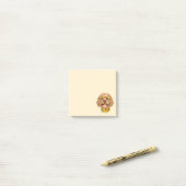 Cute Goldendoodle Dog Sunglasses Oranges ポストイット (デスク上)