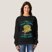 Cute Goldendoodle  Womens Love A Golden Doodle スウェットシャツ (正面フル)