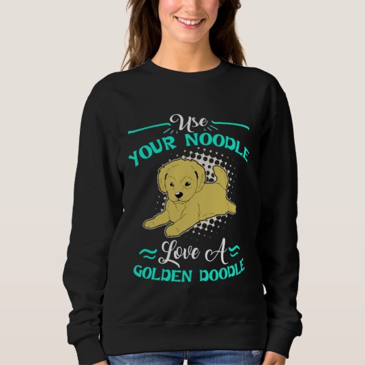 Cute Goldendoodle  Womens Love A Golden Doodle スウェットシャツ (正面)