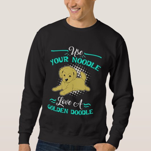 Cute Goldendoodle  Womens Love A Golden Doodle スウェットシャツ (正面)