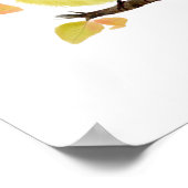 Cute Goldfinch Bird Poster Print ポスター (角)