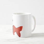 Cute Goldfish Coffee Mug with Headphones コーヒーマグカップ (正面右)