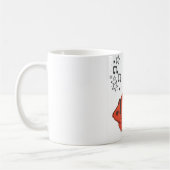 Cute Goldfish Coffee Mug with Headphones コーヒーマグカップ (左)