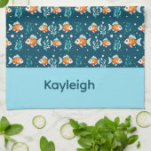 Cute Goldfish Towel キッチンタオル (折り畳み)