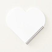 Cute Good Vibes Heart Spiral Bound Notebook ノートブック (裏面)