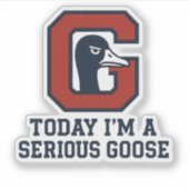 Cute Goose Decal for Laptop Water Bottle シール (正面)